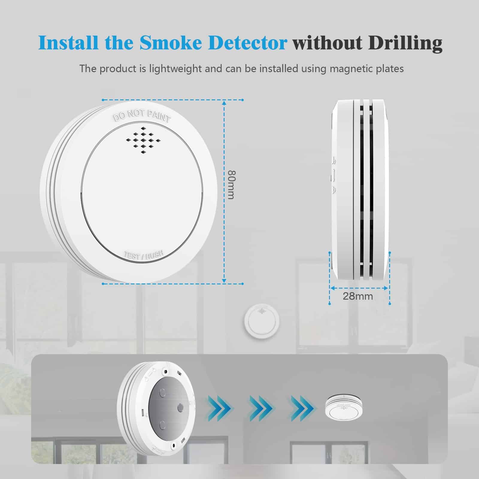SM31R Wireless Interlinked Smoke Alarm EN14604 | Smart Fire Detector