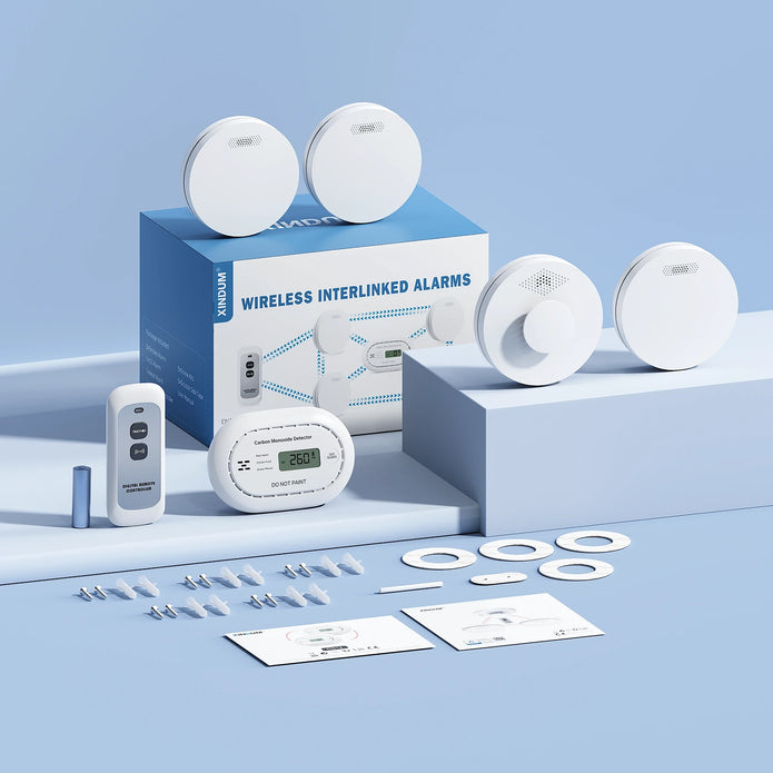 SM11R4 Wireless Interlinked Smoke Alarms for Home