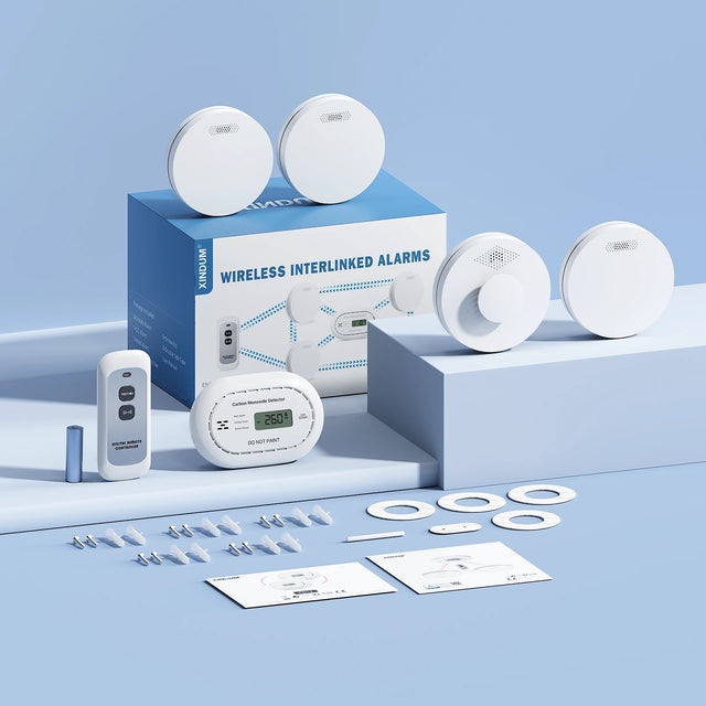 SM11R4 Wireless Interlinked Smoke Alarms for Home