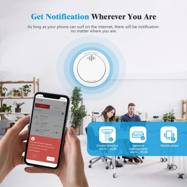 SM31R Wireless Interlinked Smoke Alarm EN14604 | Smart Fire Detector