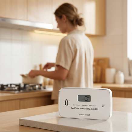 CO08 Standalone Carbon Monoxide Alarm | Replaceable Battery | SGS Certified
