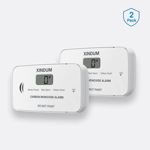 CO08-2Pack Replaceable Battery Carbon Monoxide Alarm | SGS Certified