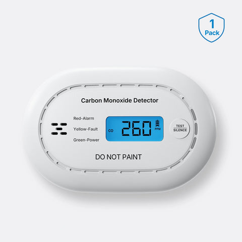 CO12 10-Year Standalone Carbon Monoxide Alarm with LCD Display | CO Detector